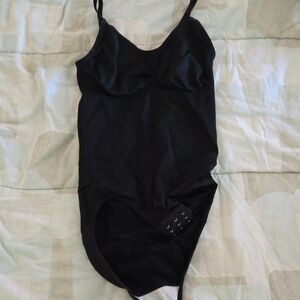 Black Shapewear Bodysuit with Scoop Neckline